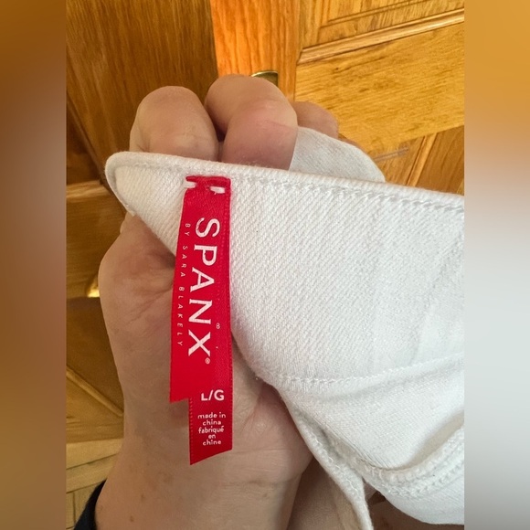 Spanx by Sara Blakely - Side Stripe Distressed Skinny Jeans - Picture 2 of 9